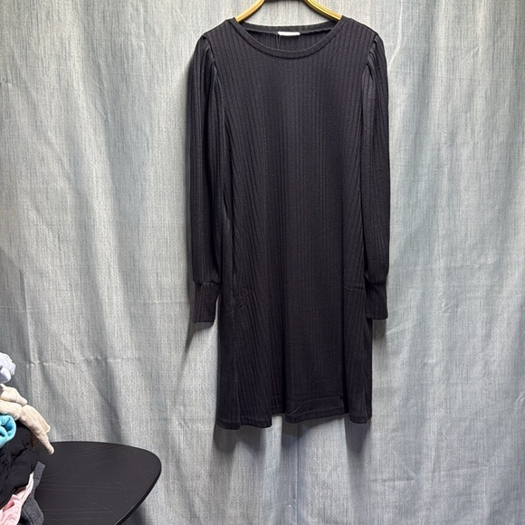 Zeagoo Classic Black Long Sleeve Dress size large NWT - Picture 2 of 8